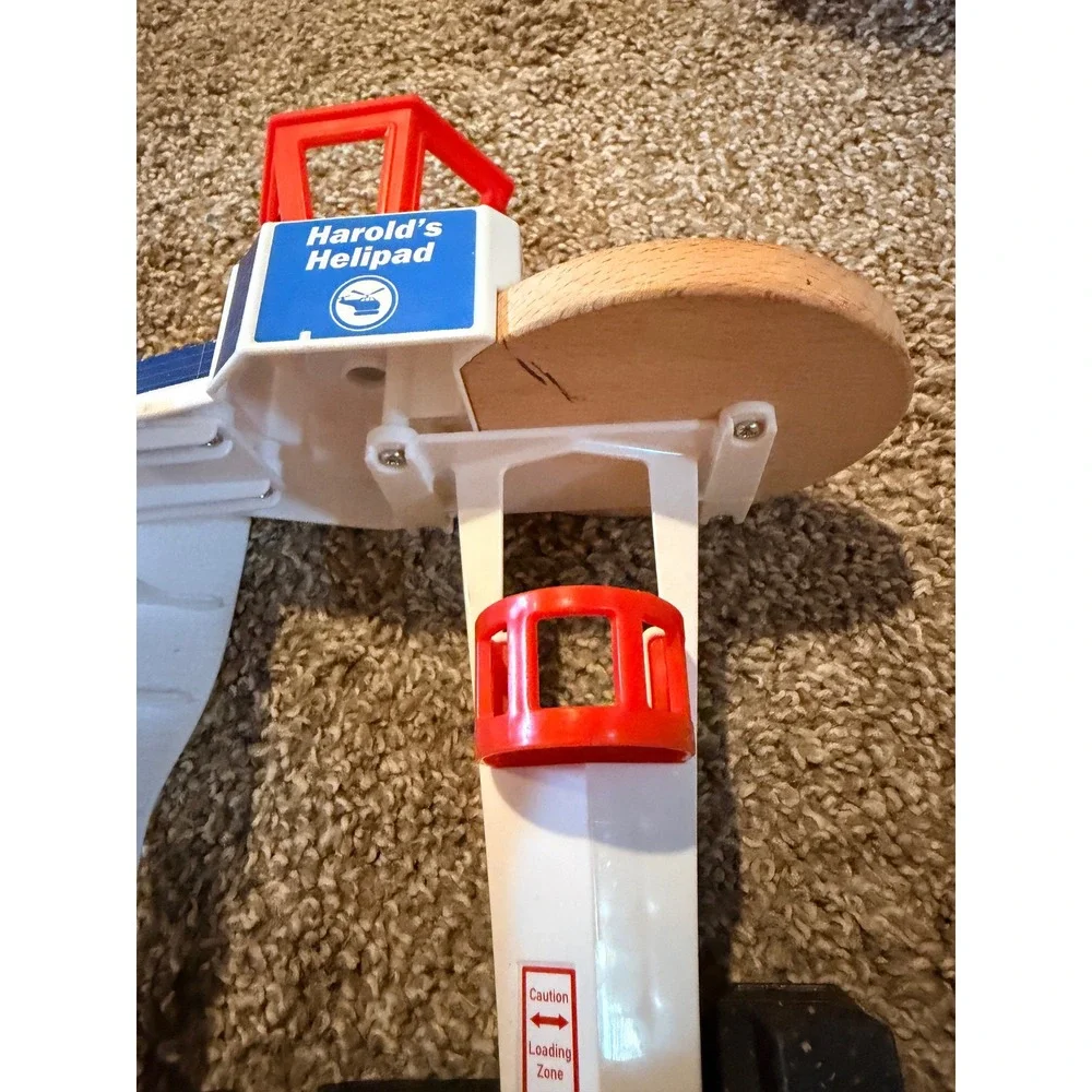 VTG Thomas Friends Harolds Helipad Wooden Railway Toy Kids OS Play Set See Desc